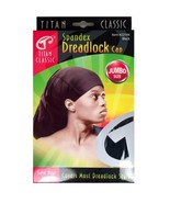 Titan Classic Spandex Unisex Adult Black Dreadlock Cap Hat - Jumbo Size ... - £7.85 GBP