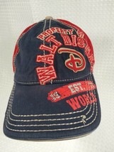 Property Of Walt Disney World Distressed Baseball Cap Hat Red Blue Adjustable  - £13.21 GBP