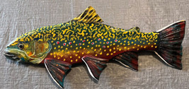 &quot; Spring Brook Trout, Left Face, 13 Inches X 1/2, #43, Ready To Ship - £41.32 GBP