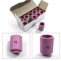 53N88 10 pcs 10#  Alumina Nozzle Large Gas Lens Cups for WP-17 WP-18 WP-26 - £17.11 GBP