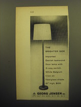 1958 Georg Jensen Lamp Ad - The brighter side - $18.49