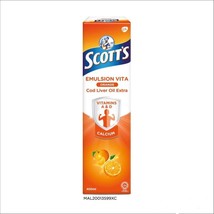 6 Bottles New Scotts Emulsion Cod Liver Oil Orange Flavor 400ML - Fast Dhl - £101.26 GBP