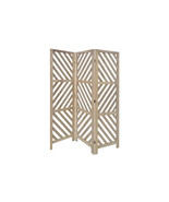 HomeRoots 3 Panel Room Divider with Tropical leaf Brown - $9,814.73 MXN
