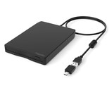 3.5&quot; Usb &amp;Type C External Floppy Disk Drive Portable 1.44 Mb Fdd For Pc ... - $33.99