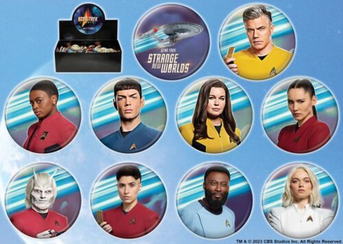 Primary image for Star Trek Strange New Worlds TV Metal Photo Button Assortment of 10 NEW BOXED