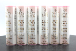 6 Pack! Earth Luxe Stay Safe Soap Paper Roll Rose Scented, 47.2 in, Travel Size - £13.45 GBP