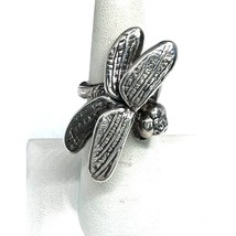 925 Sterling Silver Dragonfly Ring Size 6 Sky - £35.85 GBP