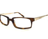 Jhane Barnes Eyeglasses Frames Slope TO Tortoise Gold Rectangular 54-20-145 - $54.44