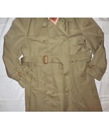 Vintage Sasson Khaki Belted Overcoat Trench Coat Woman&#39;s/Men&#39;s Size 42 U... - $928.39 MXN