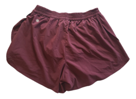 ZELLA Women&#39;s XS Maroon Lined Running Shorts Stretch Athletic Wear 3&quot; - £5.77 GBP