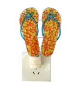 Handmade Flip Flop Night Light – Haitian Artisan Coastal Décor. - $35.65