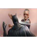 Stan Lee Slapping Batman Metal Sign - £23.98 GBP