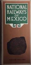 NATIONAL RAILWAYS OF MEXICO vintage Time Tables Winter 1961-1962 - $9.89