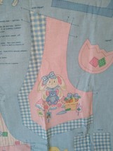 Easter Kids Cottontail Vest and Purse Fabric Panel &amp; Instructions Size 3... - £5.43 GBP