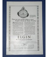 Elgin Watch National Geographic Magazine Ad Vintage 1924 - $14.99