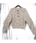 Steve Madden Sweater Women&#39;s Large Textured Cable-Knit Mock-Neck Alpaca ... - $47.67