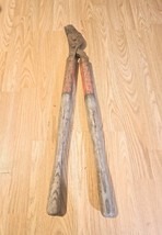Vintage Wooden Handle Bolt Cutters Rusted  - $30.00