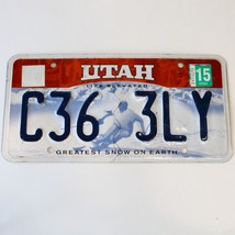  United States Utah Greatest Snow On Earth Passenger License Plate C36 3LY - £12.95 GBP