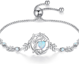Tree of Life Birthstone Bracelet for Women Sterling Silver Tree Jewelry ... - $113.48