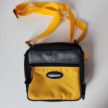 Case Logic CD Game Holder Soft Side Bag Adjustable Strap Yellow Gray 6x6x3 - £7.97 GBP