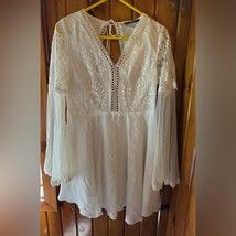 Elegant White Lace Women&#39;s SHEIN dress size Large - $32.00