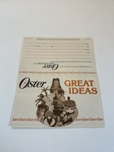 Oster Great Ideas Insert Product Manual - £7.77 GBP