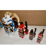 Wooden Horses 4ea Yawata Uma Japanese Statue Miharu-Gome Folkart Toy 196... - $93.28 CAD