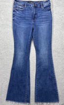 Judy Blue Womens Jeans 13/31 Control Top Flare Distressed Hem - $487.32 MXN
