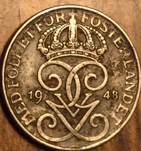 1948 Sweden 1 Ore Coin - £1.35 GBP