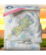 Vtg 1991 Gerber Safari Pals Giraffe Baby Hooded Bath Towel And Washcloth... - £14.99 GBP