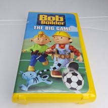 Bob the Builder - The Big Game VHS 2002 Small Clamshell Yellow Tape *Tested - £3.90 GBP
