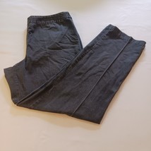 Cato Elastic Waist High Rise Women&#39;s 6 Black Jeans Side Zipper Measured ... - $13.16