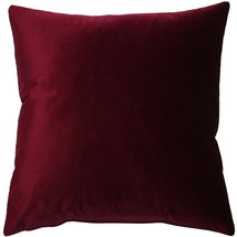 Corona Scarlet Velvet Pillow 16x16, with Polyfill Insert - £28.43 GBP