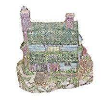 Vintage Mini Village Cottage House Ceramic Mold Hand Painted - £11.99 GBP