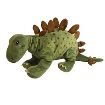 Ikea Jattelik Plush Stegosaurus Dinosaur Green Brown Stuffed Animal 26&quot; - £10.89 GBP