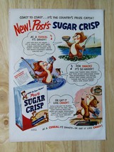 Vintage 1950 Post Sugar Crisp Cereal Full Page Original Ad - 921 - $6.64