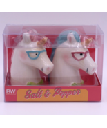 Boston Warehouse Magical Unicorn with Glasses Salt &amp; Pepper Shaker Set - $244.84 MXN