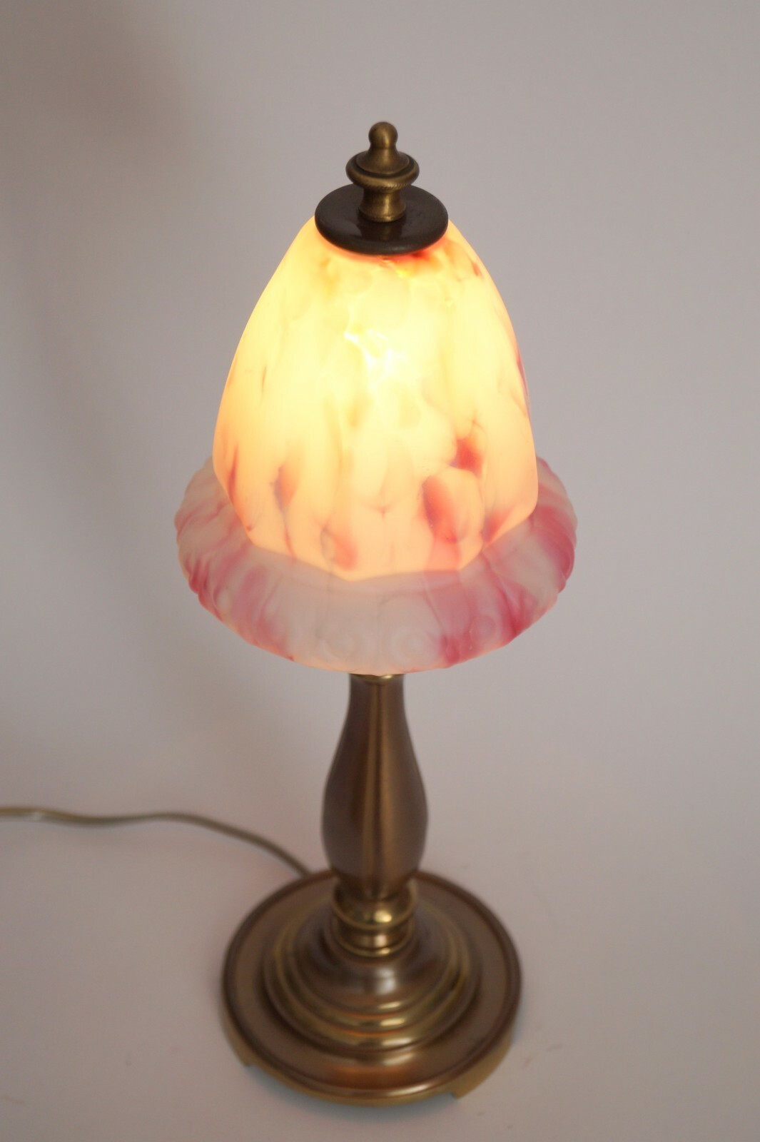 Art Deco Table Lamp "Little Toadstool" Brass Lamp Berlin Light Item image 3