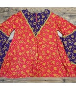 VTG Jay Morley Fern Violette Vintage 70s Caftan Dress Appr XL Drag Festi... - $2,456.09 MXN