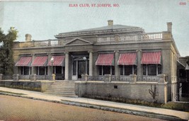 St Joseph Missouri Elks Club~Postcard 1910s - £6.82 GBP