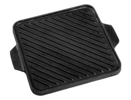 Cast Iron Grill Pan Griddle Barbecue, Tandoori, Cookware 10.5 Inch, Black - £61.27 GBP