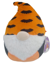 Squishmallow Tenson Gnome Plush Black Orange Bat Halloween 8&quot; NWT - £7.63 GBP