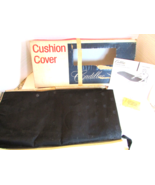 Original Vtg Cadillac Automobile Cushion Cover #990173 Black Emblem Patt... - $34.60