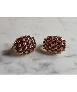 Womens Estate Sterling Silver Gold Tone Modernist Earrings 11.1g E7792 - $1,108.16 MXN