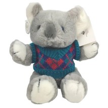 Russ Caress Soft Pets Koala Bear With Tags Vintage Ugly Sweater  - £4.61 GBP