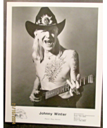JOHNNY WINTER: (RARE VINTAGE ORIG, ROCK & ROLL RECORD PROMO PHOTO) 70.S -90,S - $98.99