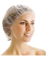 UK !! 10 DISPOSABLE SHOWER BATH CAPS BATHING ELASTIC CLEAR HAIR CARE HAT CAP ! - $1.27