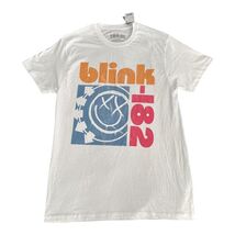 Blink-182 Shirt Mens Large White Band Logo Graphic Tee T-Shirt 2024 New - $16.71