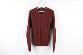 Vintage 90s Timberland Womens XS Wool Blend Chunky Ribbed Knit V-Neck Sweater - £33.28 GBP