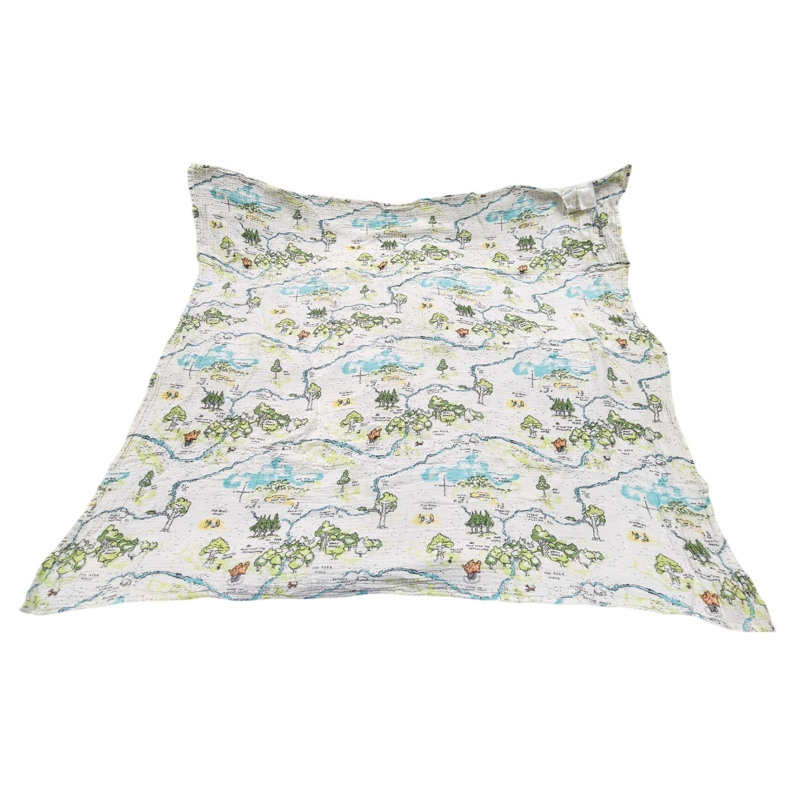 Aden + Anais Disney Baby Winnie the Pooh Muslin Swaddle Blanket 100 Acre Wood Item image 3